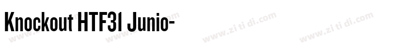 Knockout HTF31 Junio字体转换